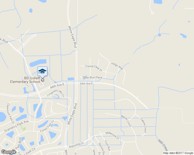 map of restaurants, bars, coffee shops, grocery stores, and more near 12904 Deep Blue Place in Bradenton