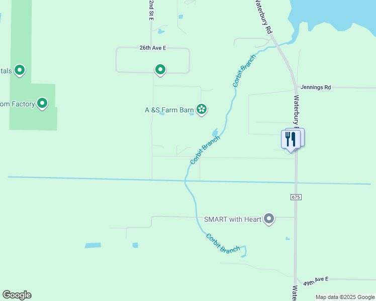 map of restaurants, bars, coffee shops, grocery stores, and more near 4150 225th Street East in Bradenton