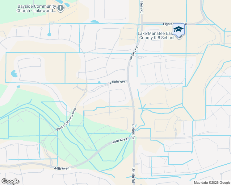 map of restaurants, bars, coffee shops, grocery stores, and more near Uihlein Road in Bradenton