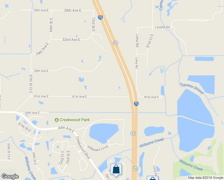 map of restaurants, bars, coffee shops, grocery stores, and more near 7503 41st Avenue East in Bradenton