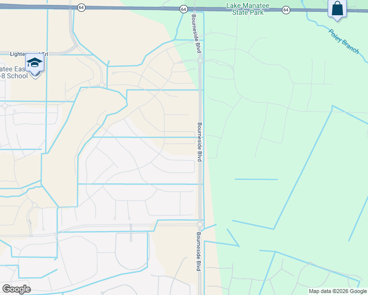 map of restaurants, bars, coffee shops, grocery stores, and more near 18038 Tavernside Trail in Bradenton