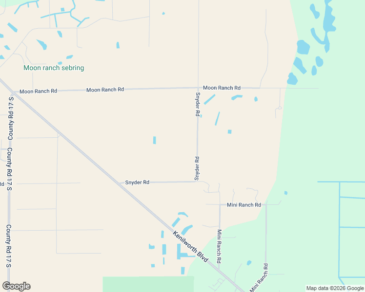 map of restaurants, bars, coffee shops, grocery stores, and more near 3630 Snyder Road in Sebring