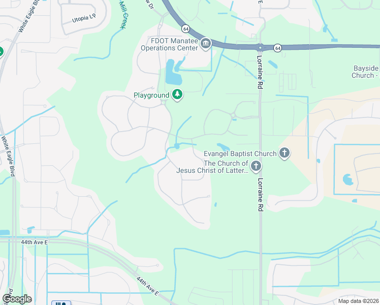 map of restaurants, bars, coffee shops, grocery stores, and more near 3504 Scrub Creek Run in Bradenton