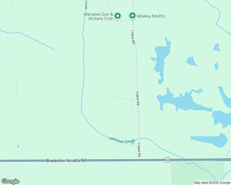 map of restaurants, bars, coffee shops, grocery stores, and more near 3107 Logue Road in Myakka City