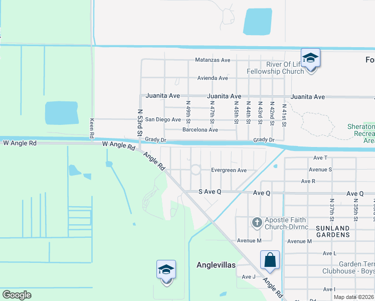 map of restaurants, bars, coffee shops, grocery stores, and more near 2009 North 49th Street in Fort Pierce