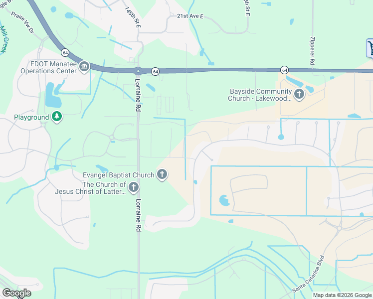 map of restaurants, bars, coffee shops, grocery stores, and more near 14825 Orrieto Place in Lakewood Ranch
