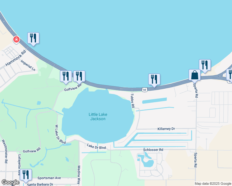 map of restaurants, bars, coffee shops, grocery stores, and more near 1775 U.S. 27 in Sebring