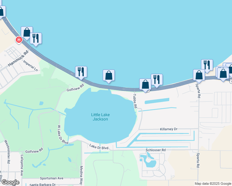 map of restaurants, bars, coffee shops, grocery stores, and more near 1735 U.S. 27 in Sebring