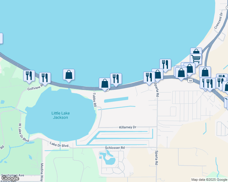 map of restaurants, bars, coffee shops, grocery stores, and more near 2031 US Highway 27 South in Sebring