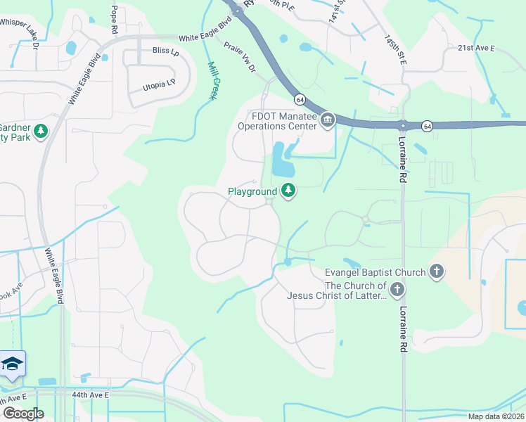 map of restaurants, bars, coffee shops, grocery stores, and more near 13720 Saw Palm Creek Trail in Bradenton