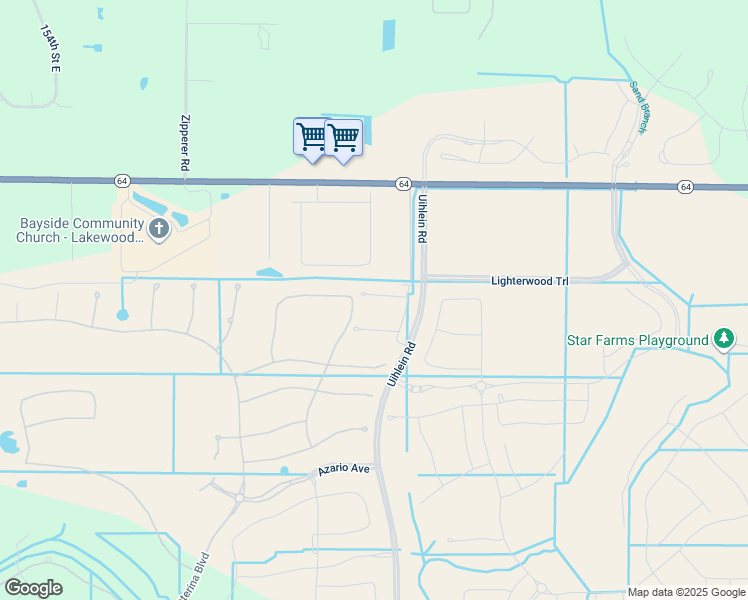map of restaurants, bars, coffee shops, grocery stores, and more near 16548 Bergamo Place in Bradenton