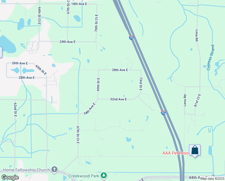 map of restaurants, bars, coffee shops, grocery stores, and more near 7015 32nd Avenue East in Bradenton