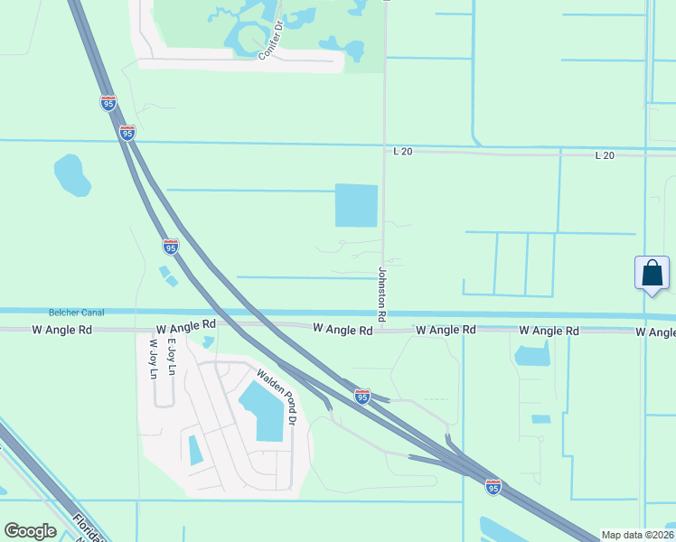 map of restaurants, bars, coffee shops, grocery stores, and more near 2107 Johnston Road in Fort Pierce