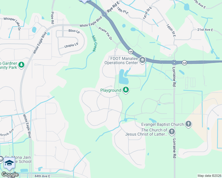 map of restaurants, bars, coffee shops, grocery stores, and more near 2910 Desert Plain Cove in Bradenton