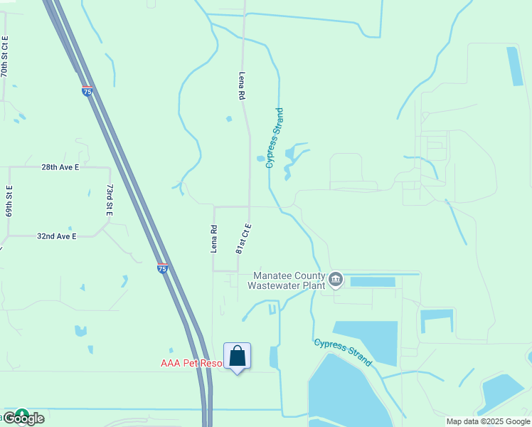 map of restaurants, bars, coffee shops, grocery stores, and more near Landfill Road in Bradenton