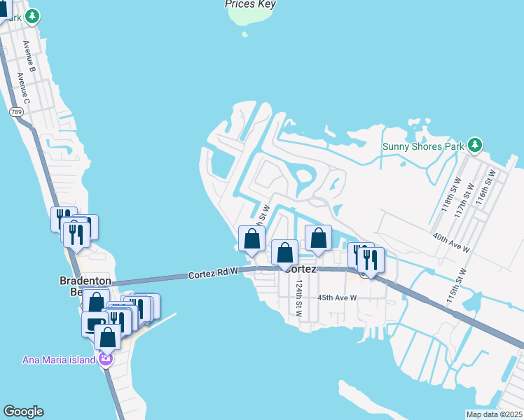 map of restaurants, bars, coffee shops, grocery stores, and more near in Cortez