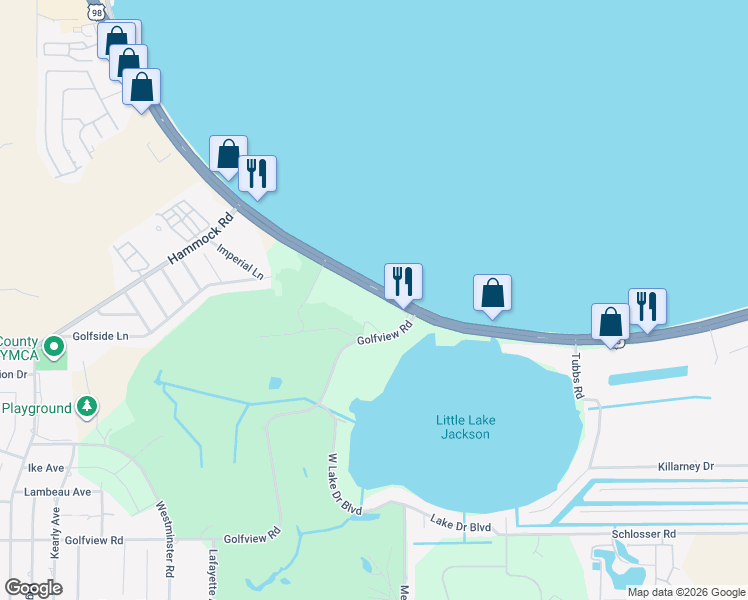 map of restaurants, bars, coffee shops, grocery stores, and more near 1197 Us Highway 27 S in Sebring