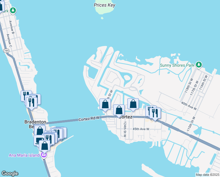 map of restaurants, bars, coffee shops, grocery stores, and more near in Cortez
