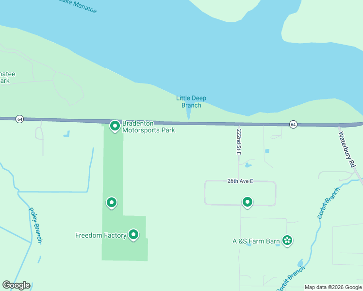 map of restaurants, bars, coffee shops, grocery stores, and more near 21552 Florida 64 in Bradenton