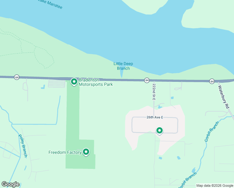 map of restaurants, bars, coffee shops, grocery stores, and more near 21552 Florida 64 in Bradenton