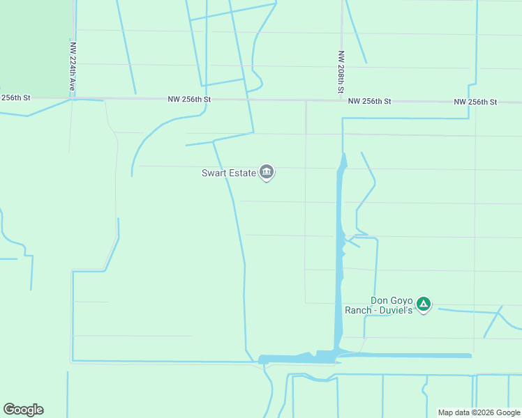 map of restaurants, bars, coffee shops, grocery stores, and more near 21282 Northwest 250th Street in Okeechobee