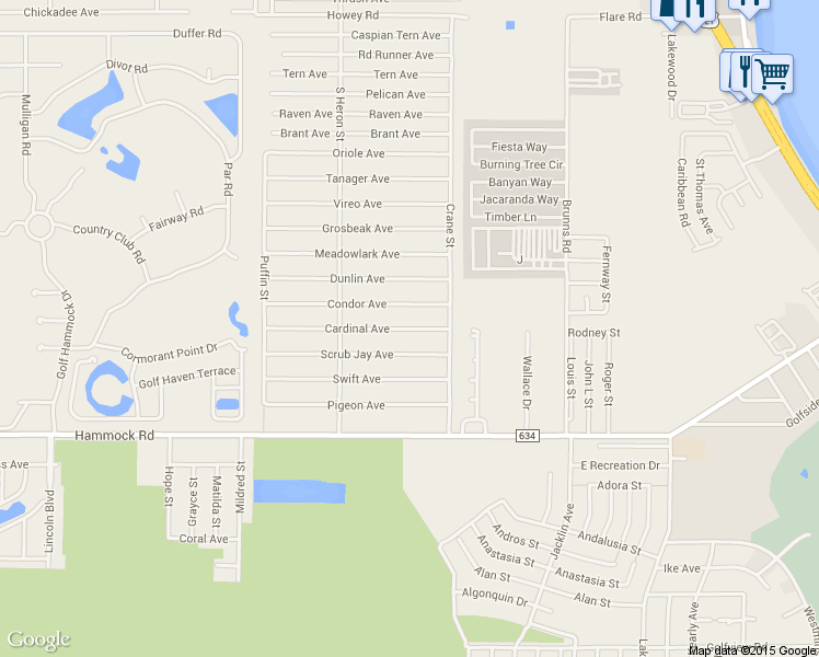 map of restaurants, bars, coffee shops, grocery stores, and more near 225 Cardinal Avenue in Sebring