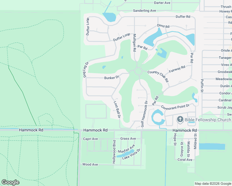 map of restaurants, bars, coffee shops, grocery stores, and more near 2506 Lost Ball Drive in Sebring