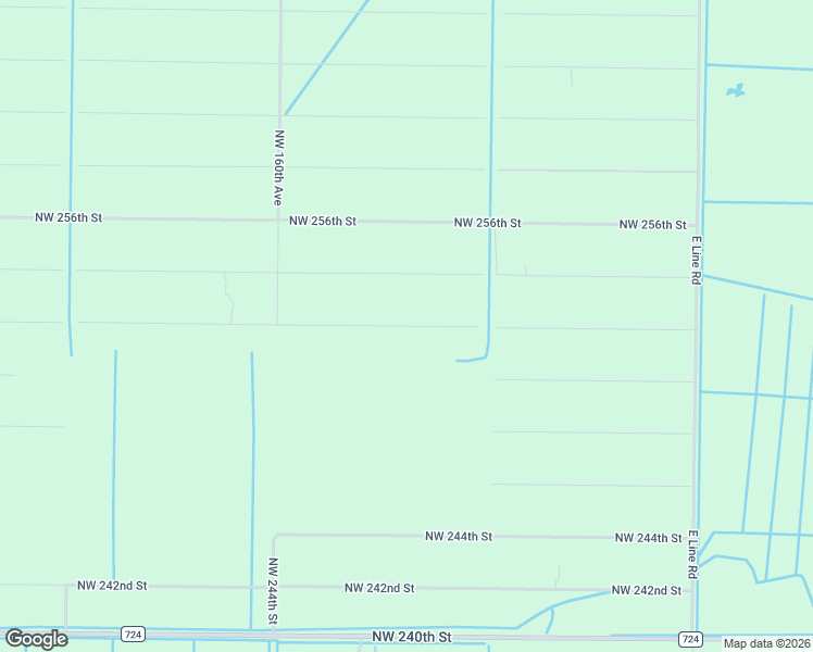 map of restaurants, bars, coffee shops, grocery stores, and more near 252nd Street in Okeechobee County