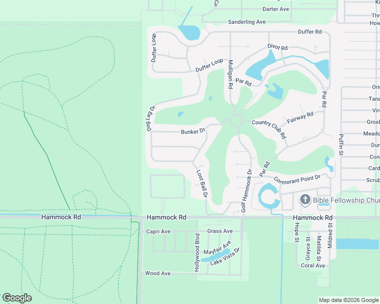 map of restaurants, bars, coffee shops, grocery stores, and more near 2506 Lost Ball Drive in Sebring