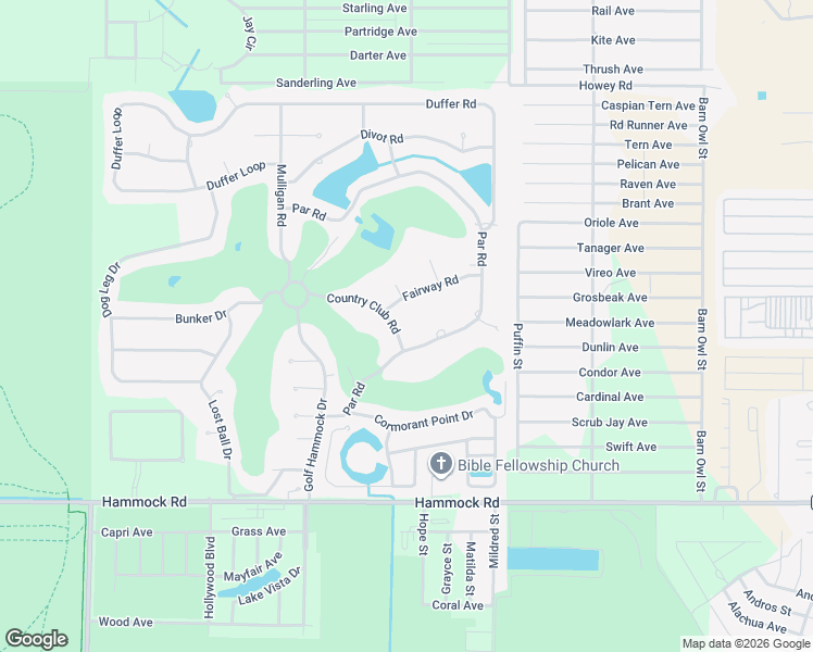 map of restaurants, bars, coffee shops, grocery stores, and more near 2500 Country Club Rd in Sebring
