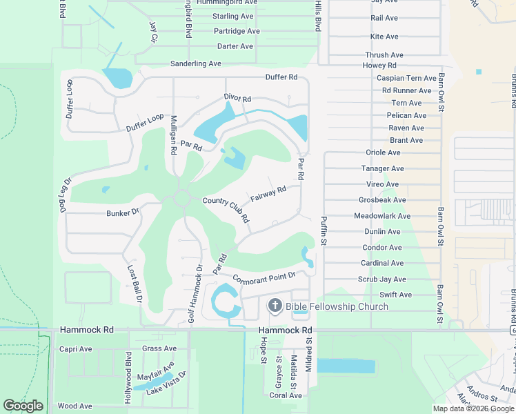 map of restaurants, bars, coffee shops, grocery stores, and more near 2500 Country Club Rd in Sebring
