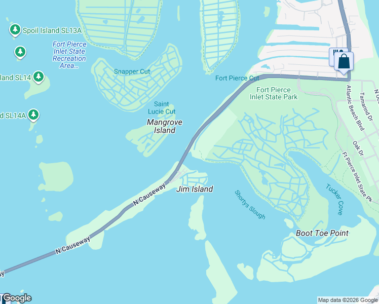 map of restaurants, bars, coffee shops, grocery stores, and more near 1967 Shorewinds Drive in Fort Pierce
