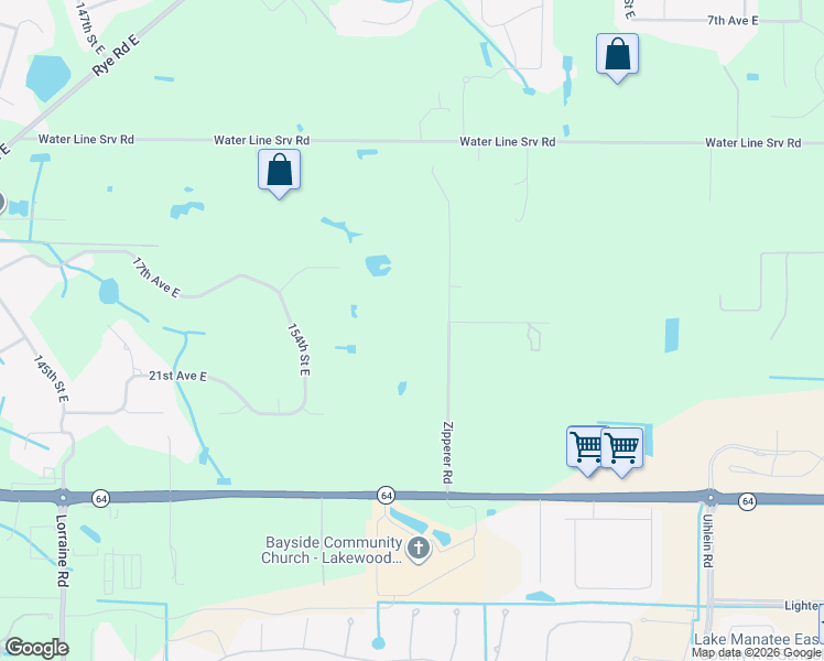 map of restaurants, bars, coffee shops, grocery stores, and more near 1712 Zipperer Road in Bradenton