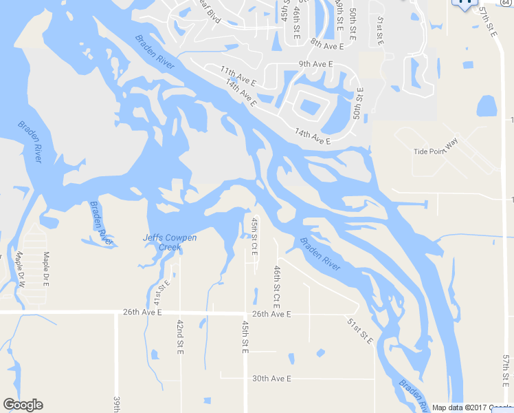 map of restaurants, bars, coffee shops, grocery stores, and more near 1809 45th Street Court East in Bradenton