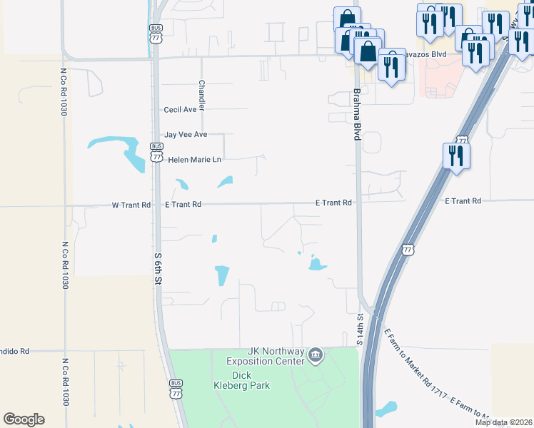 map of restaurants, bars, coffee shops, grocery stores, and more near 634 Pippin Lane in Kingsville