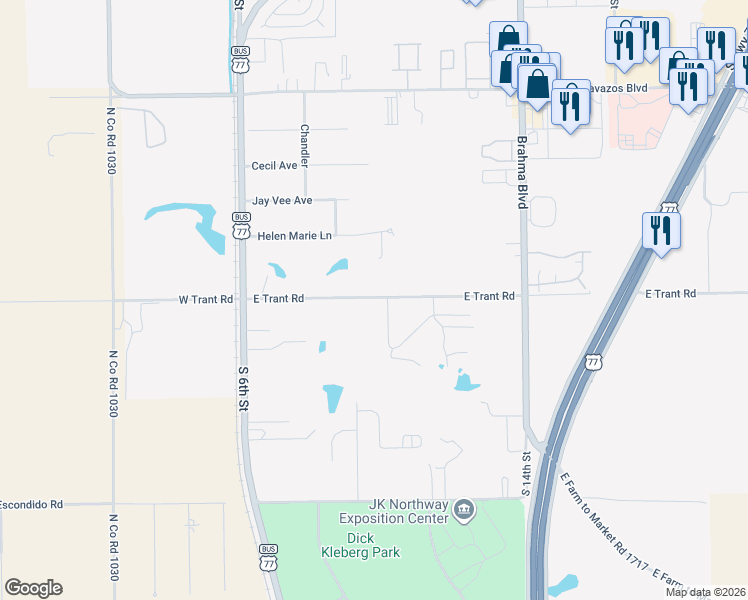 map of restaurants, bars, coffee shops, grocery stores, and more near 634 Pippin Lane in Kingsville