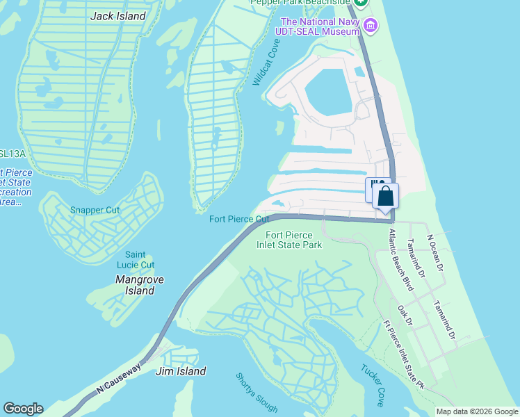 map of restaurants, bars, coffee shops, grocery stores, and more near 2408 Harbour Cove Drive in Fort Pierce