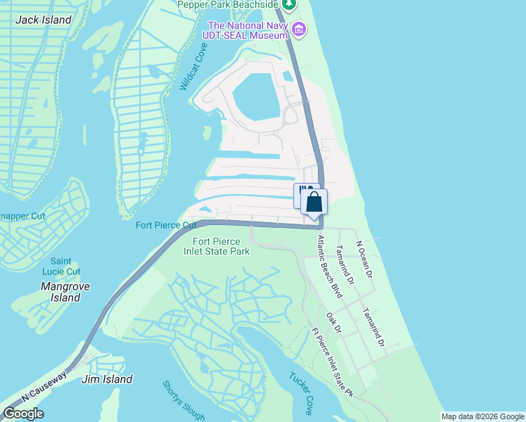 map of restaurants, bars, coffee shops, grocery stores, and more near 249 Bimini Drive in Fort Pierce