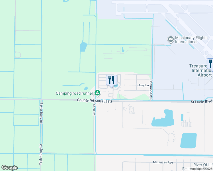 map of restaurants, bars, coffee shops, grocery stores, and more near 5500 Saint Lucie Boulevard in Fort Pierce