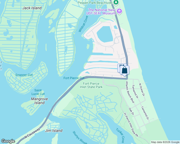 map of restaurants, bars, coffee shops, grocery stores, and more near 2480 Harbour Cove Drive in Fort Pierce