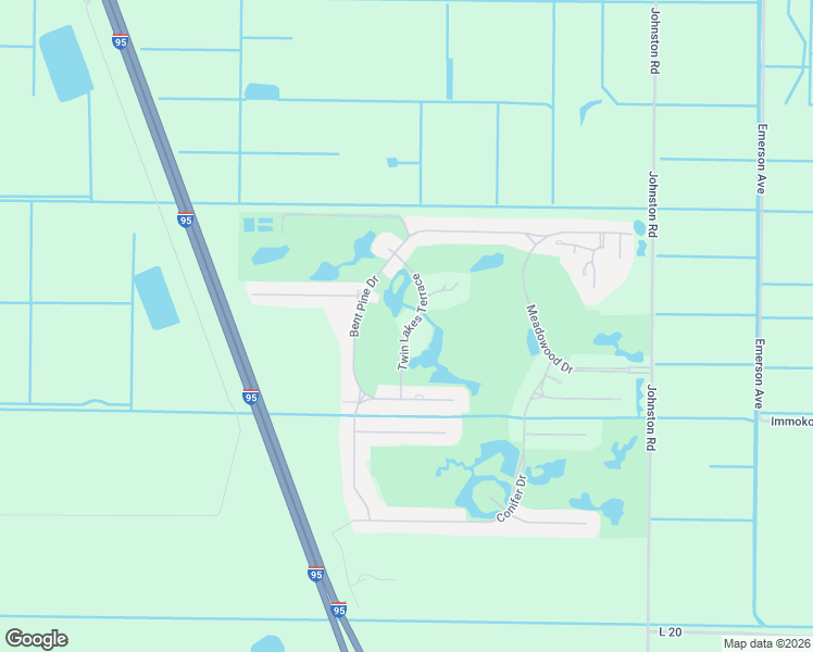 map of restaurants, bars, coffee shops, grocery stores, and more near 3351 Twin Lakes Terrace in Fort Pierce