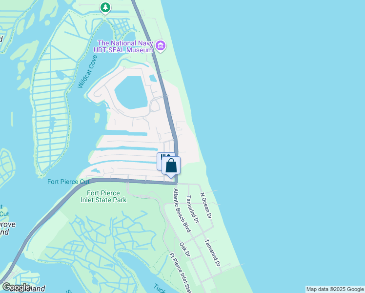 map of restaurants, bars, coffee shops, grocery stores, and more near 2700 Florida A1A in Fort Pierce