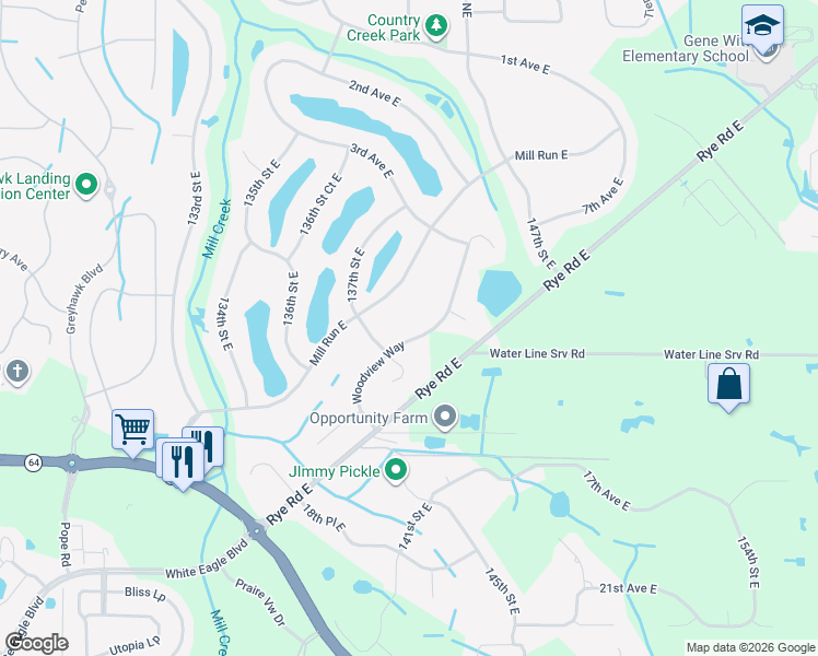 map of restaurants, bars, coffee shops, grocery stores, and more near 608 Woodview Way in Bradenton