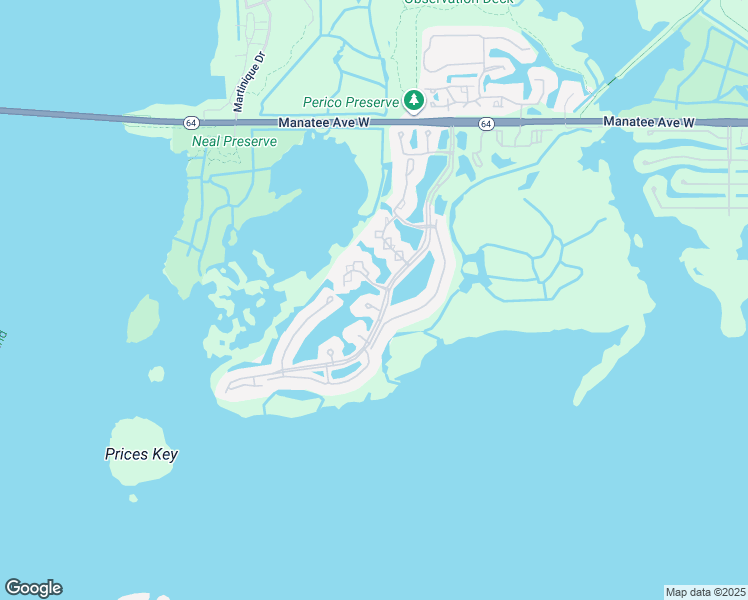 map of restaurants, bars, coffee shops, grocery stores, and more near 1010 Pelican Court in Bradenton