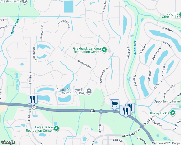 map of restaurants, bars, coffee shops, grocery stores, and more near Buttercup Glen in Bradenton
