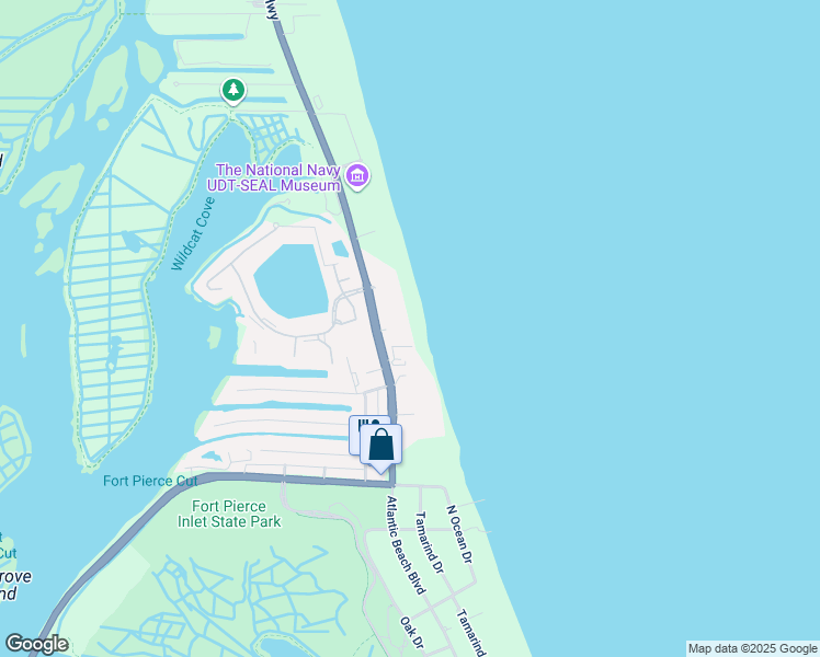 map of restaurants, bars, coffee shops, grocery stores, and more near 3100 North Highway A1A in Fort Pierce