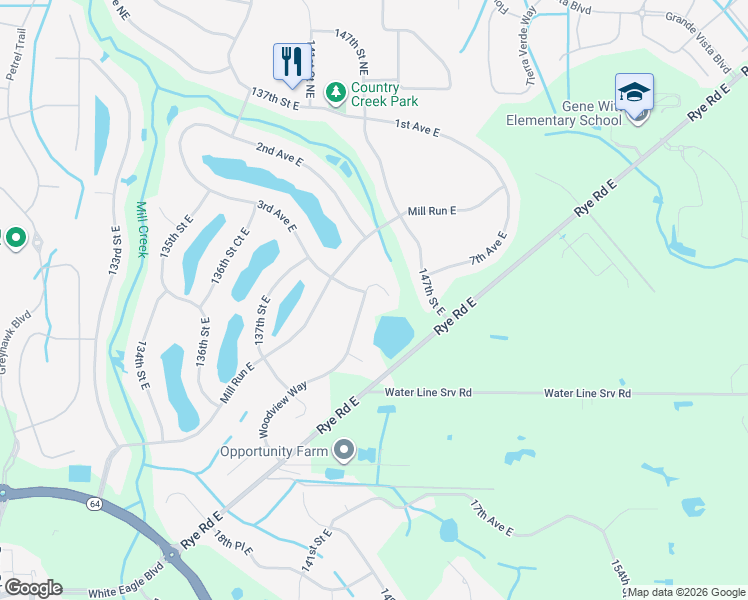 map of restaurants, bars, coffee shops, grocery stores, and more near 206 Woodview Way in Bradenton