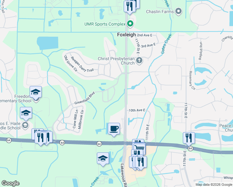 map of restaurants, bars, coffee shops, grocery stores, and more near 951 Springwood Circle in Bradenton