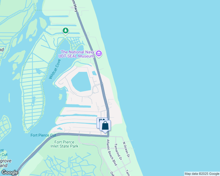 map of restaurants, bars, coffee shops, grocery stores, and more near 3150 North Highway A1A in Fort Pierce