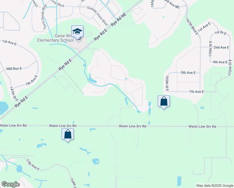 map of restaurants, bars, coffee shops, grocery stores, and more near 317 Rye Road East in Bradenton